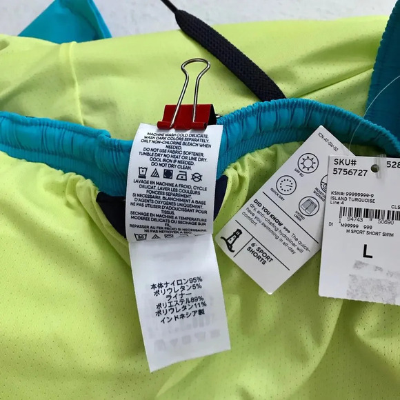 Lands' End NWT Blue Sport Swim Trunk Men Various - Picture 12 of 12